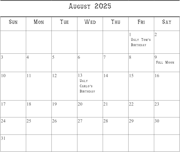 Calendar