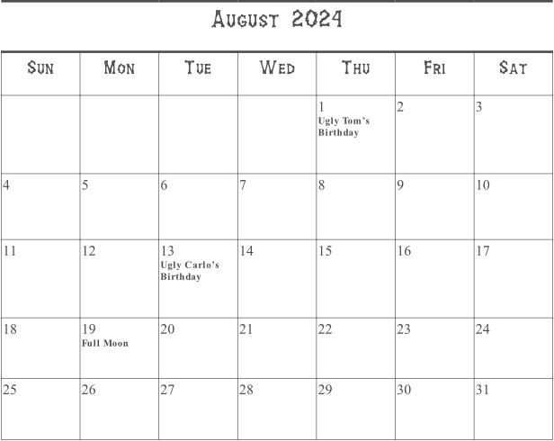 Calendar